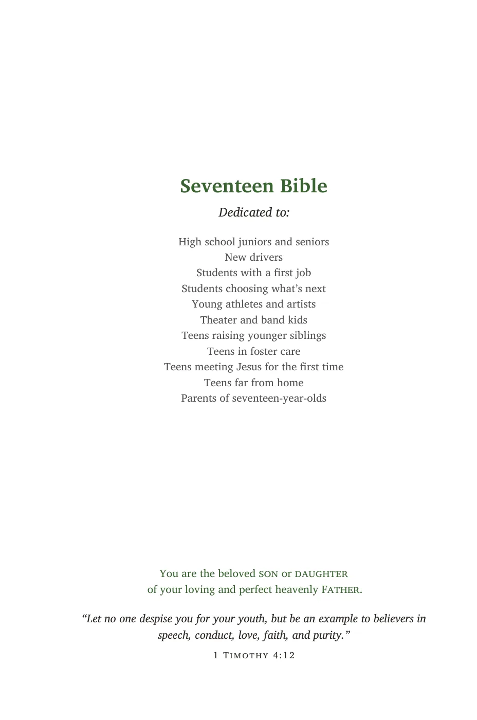 Dedication — sample page 6 of 56