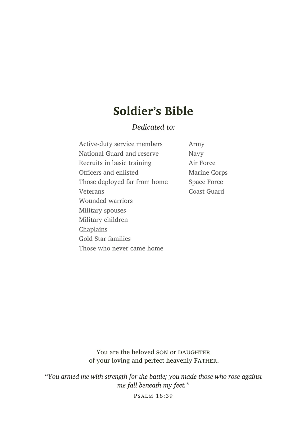 Dedication — sample page 6 of 56