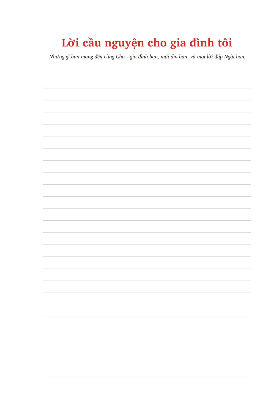 Lời cầu nguyện cho gia đình tôi — sample page 14 of 58