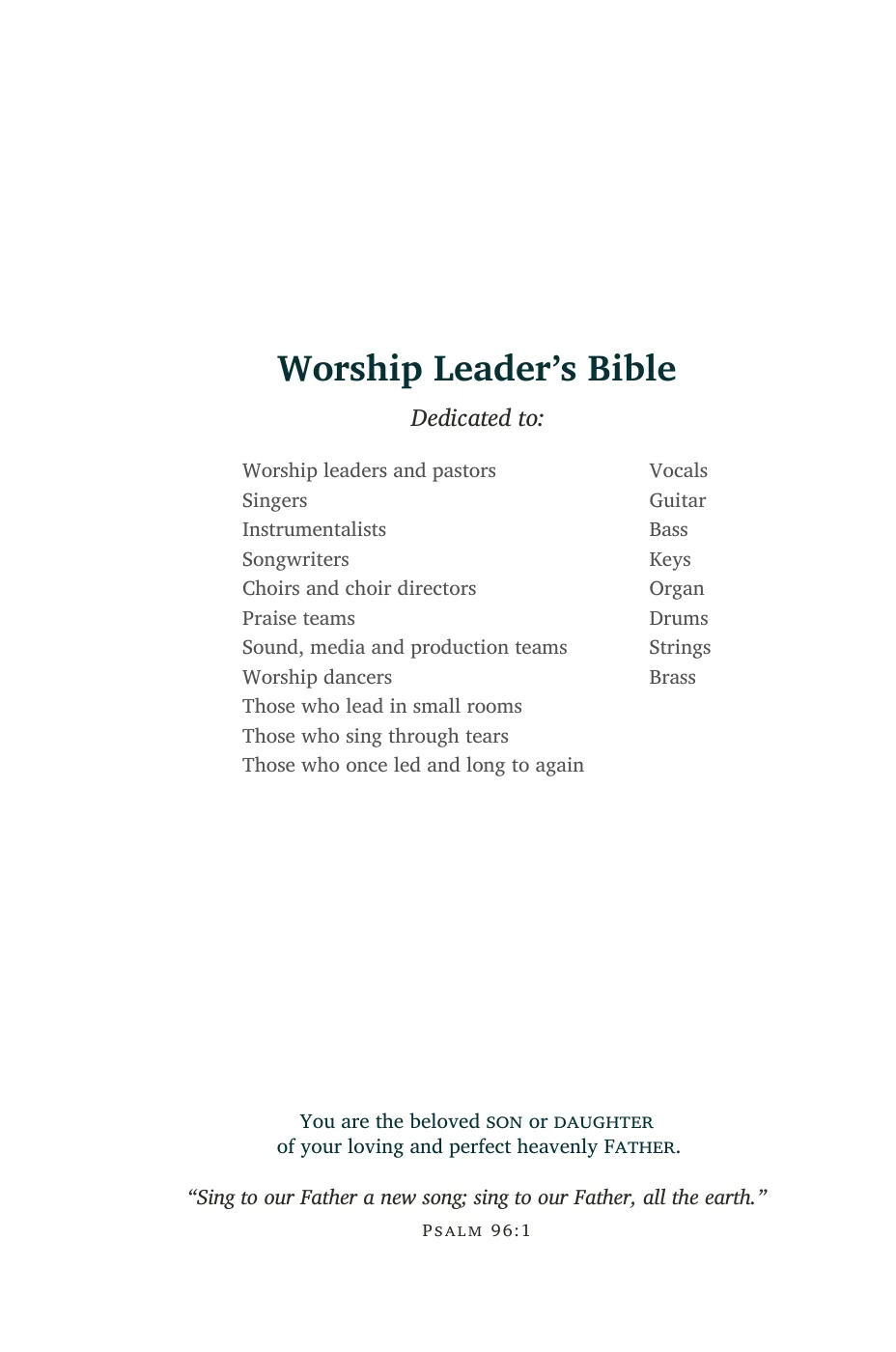 Dedication — sample page 6 of 56