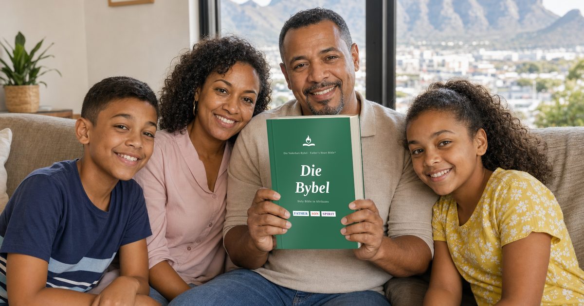 A reader with the Father's Heart Bible Divine Voice Color edition