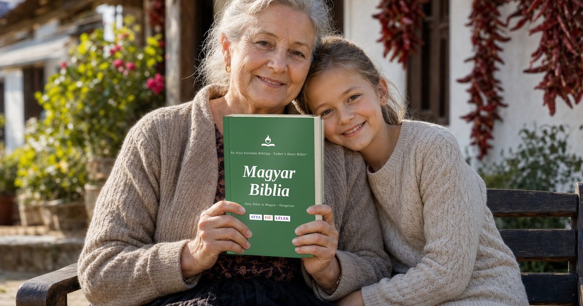 A reader with the Father's Heart Bible Divine Voice Color edition