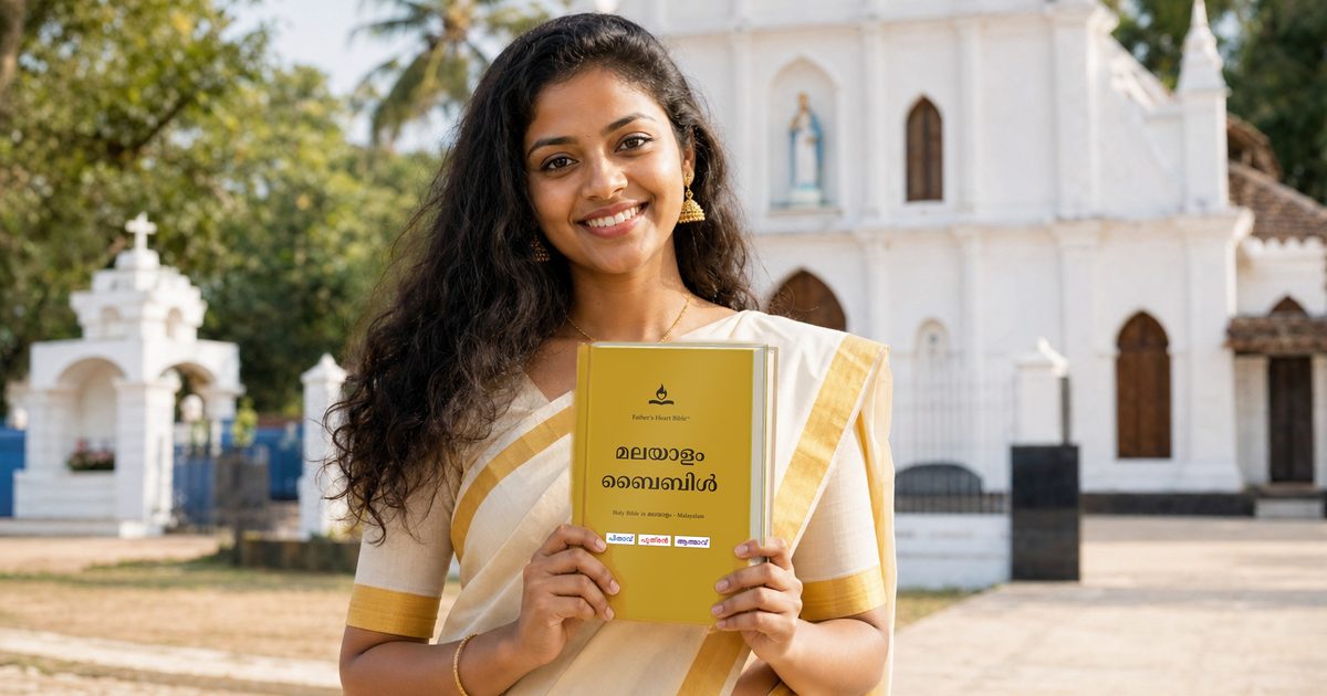 A reader with the Father's Heart Bible Divine Voice Color edition