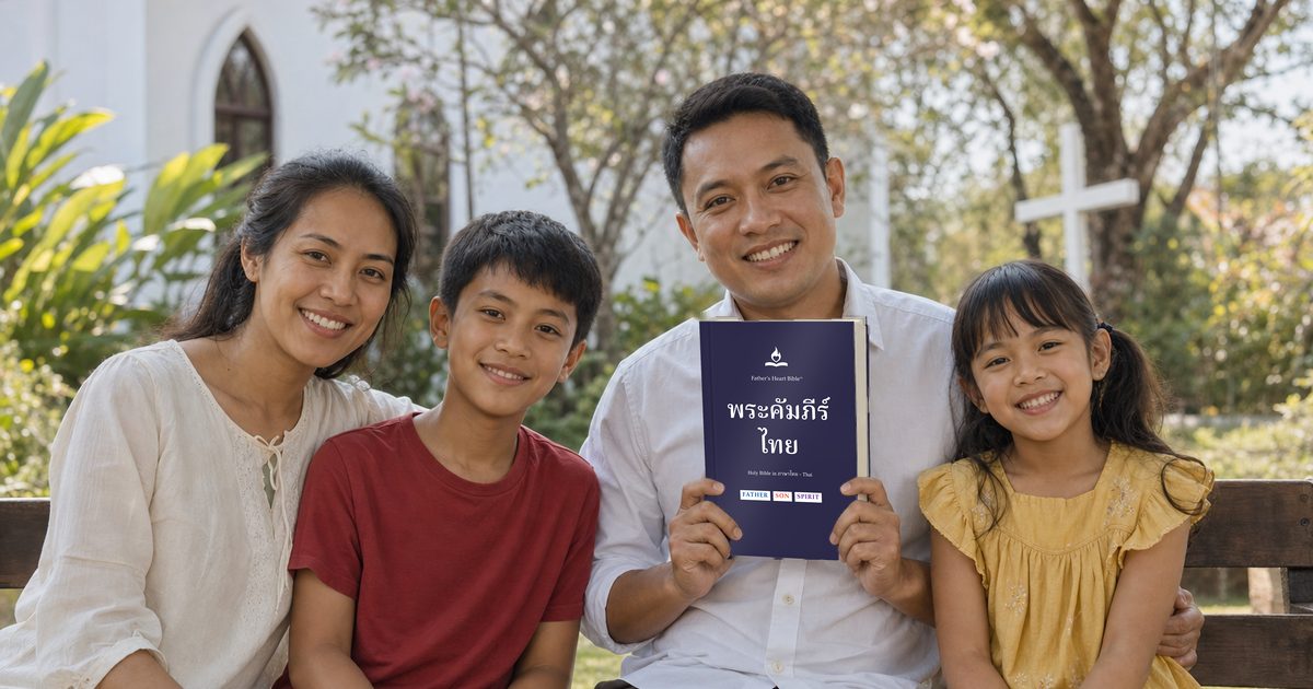 A reader with Father's Heart Bible Divine Voice™ Color edition